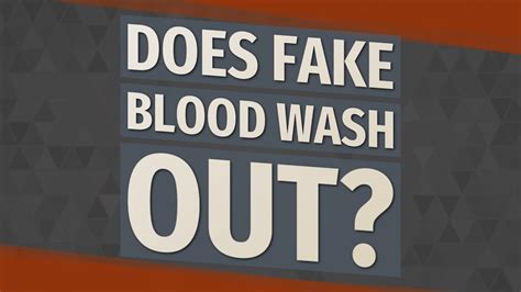 will fake blood wash out of clothes|does red blood wash clothes.